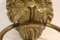 Vintage Door Knocker Lion Head in Brass, 1950s 15