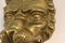 Vintage Door Knocker Lion Head in Brass, 1950s 7