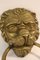 Vintage Door Knocker Lion Head in Brass, 1950s 16
