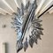 Curved Murano Crystal Glass Ribbon Chandelier attributed to Paolo Venini, 1960s 4