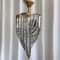 Curved Murano Crystal Glass Ribbon Chandelier attributed to Paolo Venini, 1960s 3