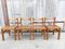 Sedie minimaliste in legno, anni '70, set di 4, Immagine 8