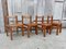 Sedie minimaliste in legno, anni '70, set di 4, Immagine 7