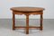Brutalist Round Coffee Table in Oak by Axel Einar Hjorth, 1950s, Image 2