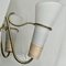 Mid-Century Modernist Swedish Chandelier in Brass, Birch and Glass, 1940s 6