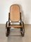 Rocking Chair in Wood and Straw, 1960s 10