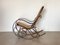 Rocking Chair in Wood and Straw, 1960s 6