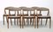 Sillas de comedor de teca de Kai Kristiansen para Andersen Møbelfabrik, restauradas con tapicería personalizable, años 60. Juego de 6, Imagen 2