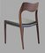 Fully Restored Teak & Upholstered Dining Chairs by Niels Otto Møller, 1960s, Set of 6 5