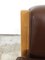 Danish Three-Seat Sofa in Oak and Brown Leather by Hans J. Wegner for Getama, 1960s 6