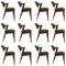 Dining Chairs in Oak by Kai Kristiansen for Andersen Møbelfabrik, Customizable Reupholstery, 1960s, Set of 12, Image 1