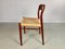 Teak Dining Chairs Papercord Seats from J.L. Møllers, 1960s, Set of 4, Image 5