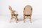 Vintage Rattan-Bamboo Indoor/Outdoor Chairs with Table, 1970s, Set of 3, Image 4