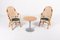 Vintage Rattan-Bamboo Indoor/Outdoor Chairs with Table, 1970s, Set of 3, Image 1