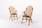 Vintage Rattan-Bamboo Indoor/Outdoor Chairs with Table, 1970s, Set of 3, Image 2