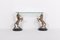 Italian Design Console Table with Casted Brass Horses 3