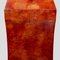 Vintage Red Lacquer Crackleware Console Table by Enrique Garcel, 1970s 4