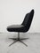 Mid-Century Drehstuhl aus schwarzem Plüsch & Kunstpelz, 1960er 6