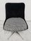 Mid-Century Drehstuhl aus schwarzem Plüsch & Kunstpelz, 1960er 8