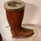 Wood and Brass Bootstick Holder, Italy, 1940s, Image 3