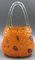 Orange Murano Glas Vase Handtasche von Millefiori, 1960er 2