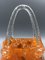 Orange Murano Glas Vase Handtasche von Millefiori, 1960er 10