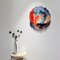 Handgefärbtes und plissiertes Kunstwerk aus Seide von Diana Bitar 6