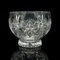 Grand Bol à Fruits Vintage en Verre Taillé, Angleterre, 1960s 5