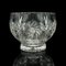 Grand Bol à Fruits Vintage en Verre Taillé, Angleterre, 1960s 2