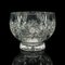 Grand Bol à Fruits Vintage en Verre Taillé, Angleterre, 1960s 4