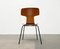 Mid-Century Modell 3103 Hammer Stapelstühle von Arne Jacobsen für Fritz Hansen, Dänemark, 1960er, 7 . Set 10