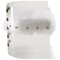 Modern Diamond Clear Acrylic and Bronze Steel Jetson Side Chair with White Mongolian Sheepskin by Egg Designs 6