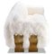Modern Arctic White Mongolian Sheepskin Fur Primal Sofa by Egg Designs 4