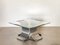 Coffee Table in Steel by François Monnet, 1970s 2