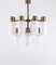 Brass Chandeliers with Opaline Shades by Hans-Agne Jakobsson, 1960s, Set of 2 6