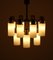 Brass Chandeliers with Opaline Shades by Hans-Agne Jakobsson, 1960s, Set of 2 7