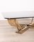Italienischer Vintage Couchtisch aus Messing & Glas, 1960er 7