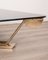 Italienischer Vintage Couchtisch aus Messing & Glas, 1960er 5