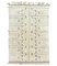 Modern White Handwoven Moroccan Berber Area Wool Rug 1