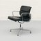 Sedia EA 207 morbida in pelle di Charles & Ray Eames per Vitra, anni '90, Immagine 4