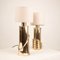 Messing Lampen Mod. Belle Epoque von Arch. GC Ferrero für Lipparini, 1980er, 2er Set 6