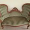 Antique Walnut Sofa with Carving, 1900s 6