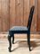 Chaises Baroques Chippendale Laquées Noires, 19ème Siècle, Angleterre, Set de 6 5
