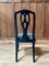 Chaises Baroques Chippendale Laquées Noires, 19ème Siècle, Angleterre, Set de 6 6