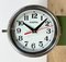 Vintage Green Kappa Maritime Double Sided Wall Clock, 1980s 3