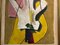 Louis Latapie, Modernist Art Deco Composition, 1939, Oil on Board, Image 3