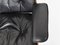 Poltrona Eames in palissandro e pelle nera patinata di Herman Miller, 1956, Immagine 8