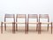 No. 78 Scandinavian Rosewood Chairs by Niels O. Møller, 1950s, Set of 4 1