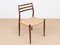 No. 78 Scandinavian Rosewood Chairs by Niels O. Møller, 1950s, Set of 4 8