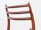 No. 78 Scandinavian Rosewood Chairs by Niels O. Møller, 1950s, Set of 4 12